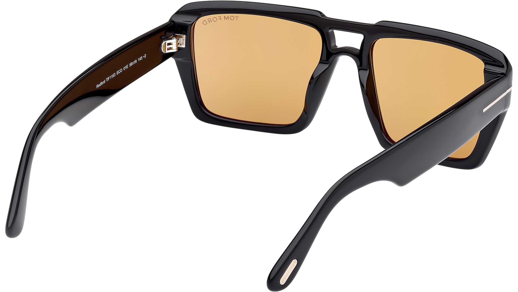 Tom Ford Redford Sunglasses FT1153 01E Shiny Black - eye-oo.com