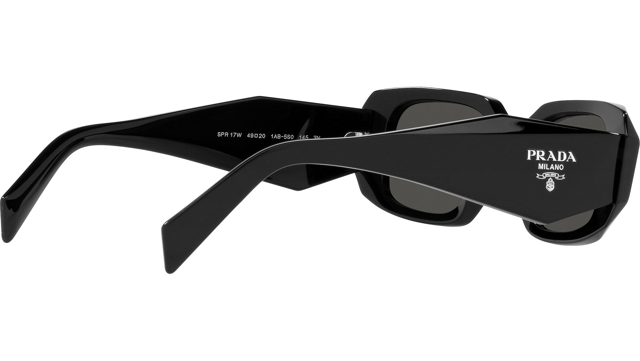 PR 17WS Prada Sunglasses 1AB5S0 Black - eye-oo.com