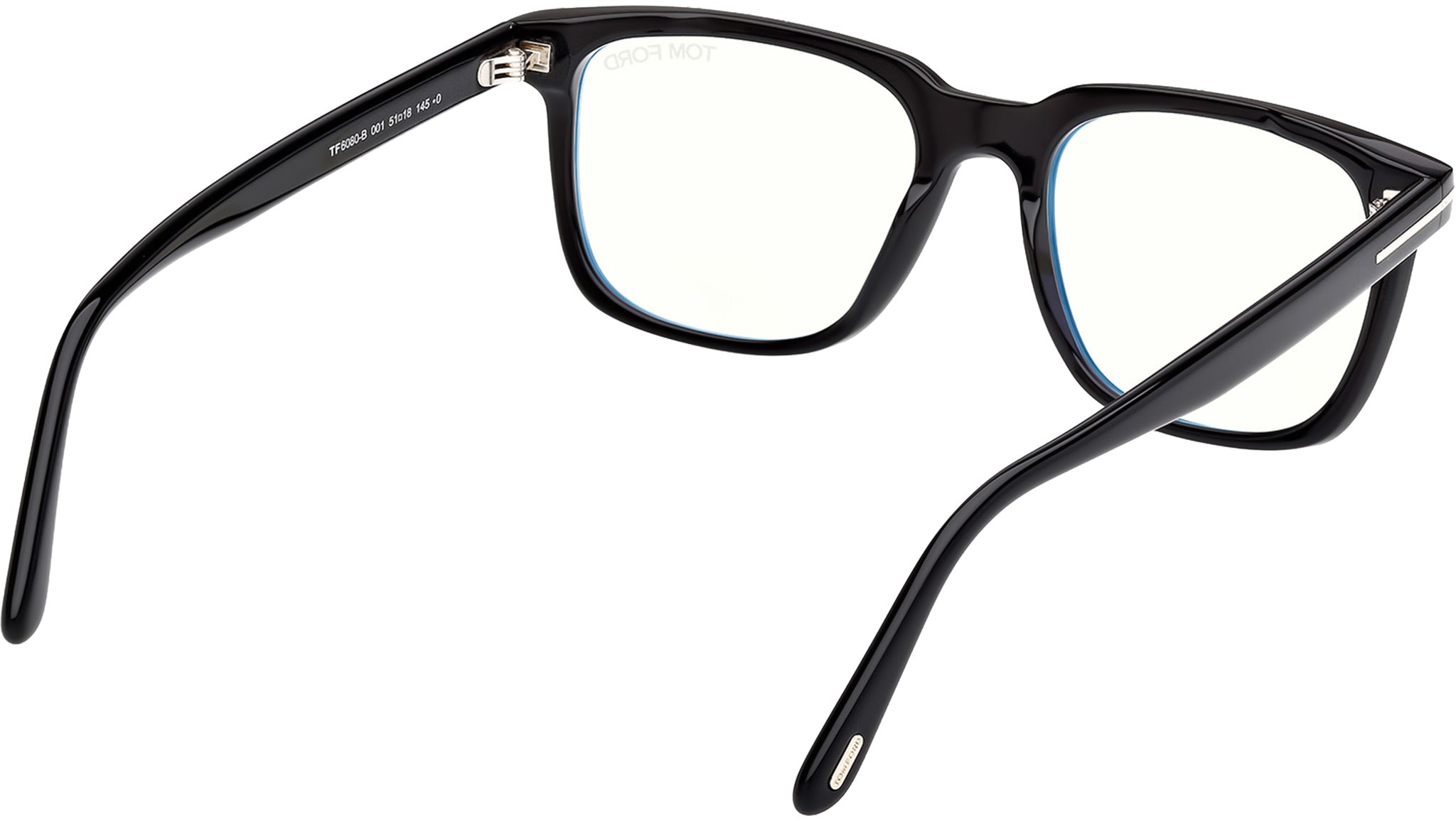 Tom Ford FT6080-B Glasses 001 Shiny Black - eye-oo.com