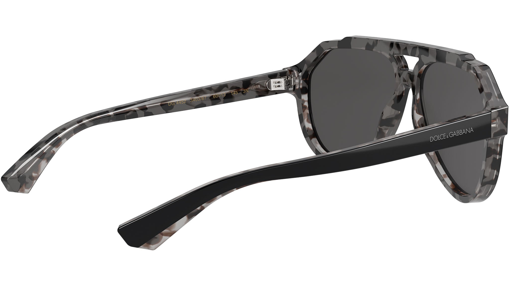 Dolce & Gabbana DG4452 Sunglasses 340387 Black - eye-oo.com