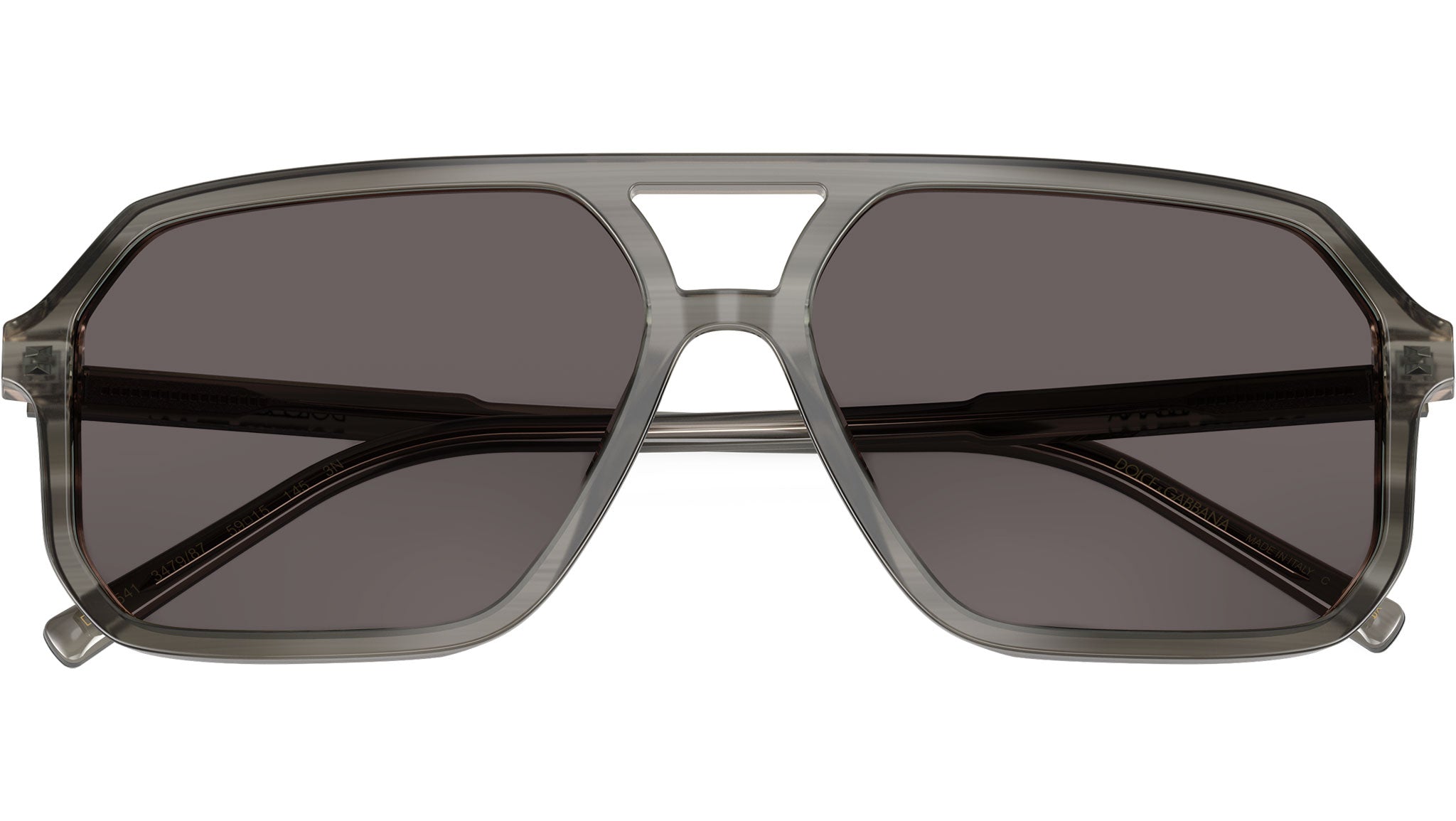 DG4541 Dolce & Gabbana Sunglasses 347987 Grey On Striped Grey