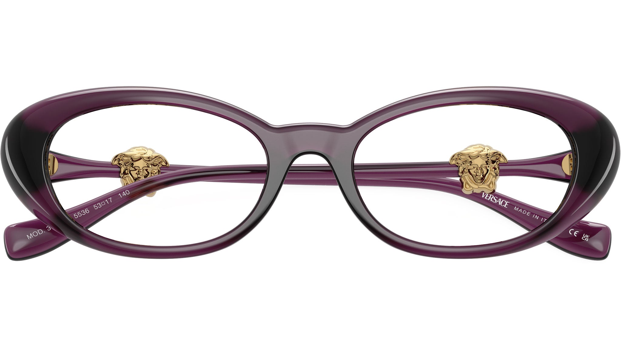 Versace Women\'s Purple Eyeglasses! Versace VE3329B Eyeglasses | LensCrafters main image 4