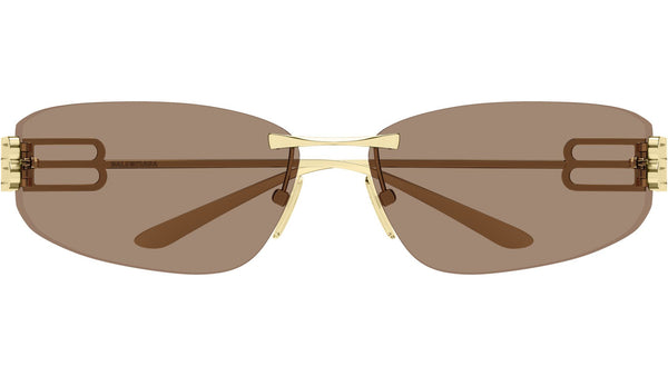 Balenciaga BB0484S Cat Eye Sunglasses 004 Gold Light Brown  display picture 1