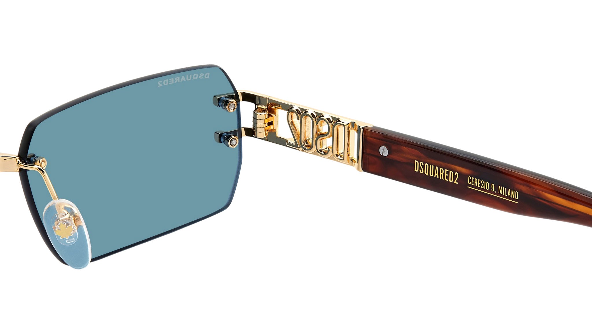 Dsquared2 D2 0189/S 000 KU Sunglasses Rose Gold - eye-oo.com