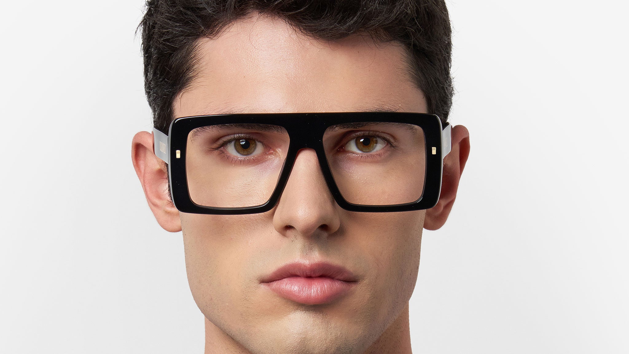 美品 DSQUARED2 ビッグタグ スリム 46 Dsquared2 Optical Frame D2 0166 807 Black - eye-oo.com