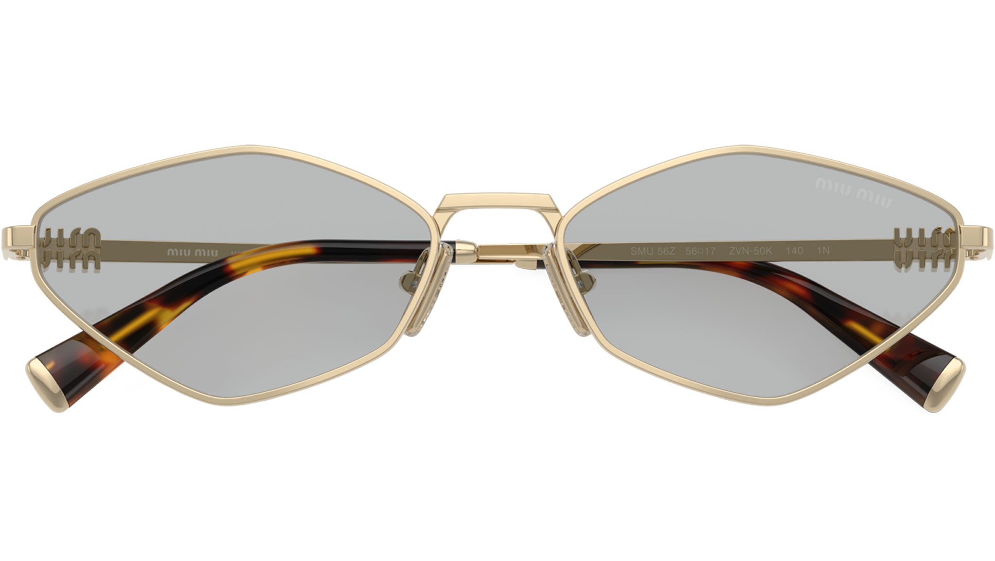 miu miu サングラス VMU 03N 51□16 ROY-101 140 MU 56ZS Miu Miu Sunglasses ZVN50K Pale Gold - eye-oo.com