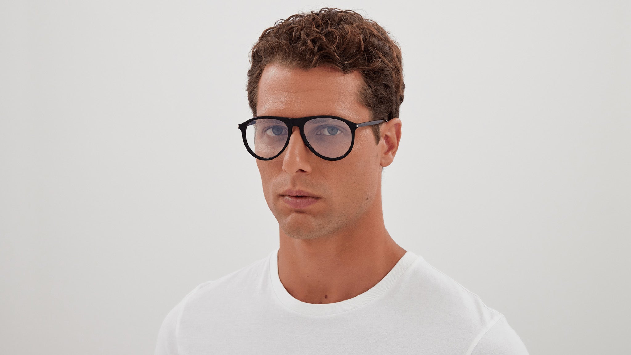 Saint Laurent SL 667 OPT 001 Shiny Black Glasses - eye-oo.com