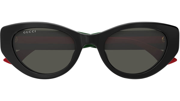 Gucci GG1862S 001 Black Grey Cat Eye Sunglasses - eye-oo.com