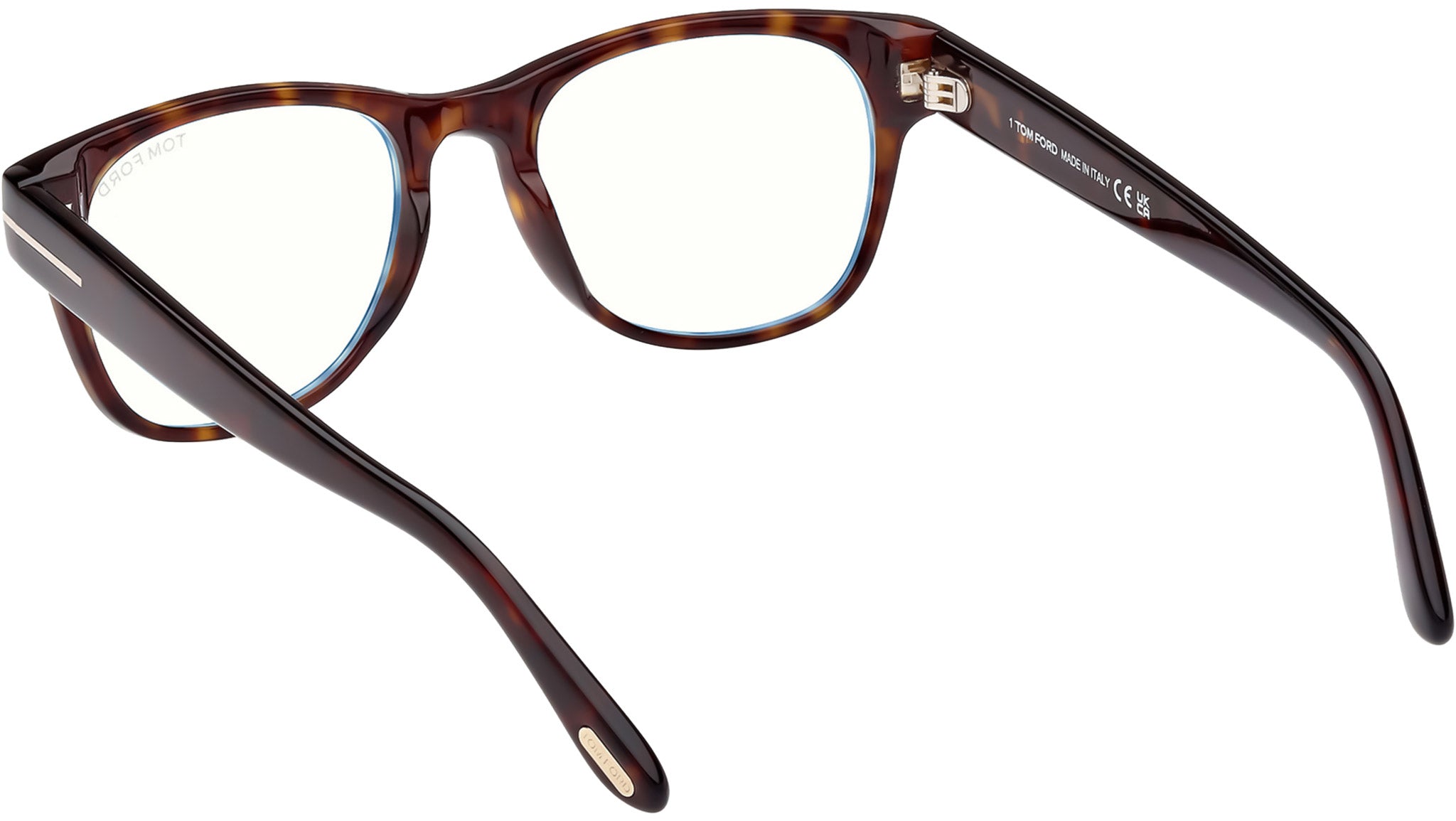 Tom Ford FT5898 Eyeglasses Dark Brown Acetate Oval Tom Ford TF5898-B/V 050 Blue Control Glasses - US main image 4