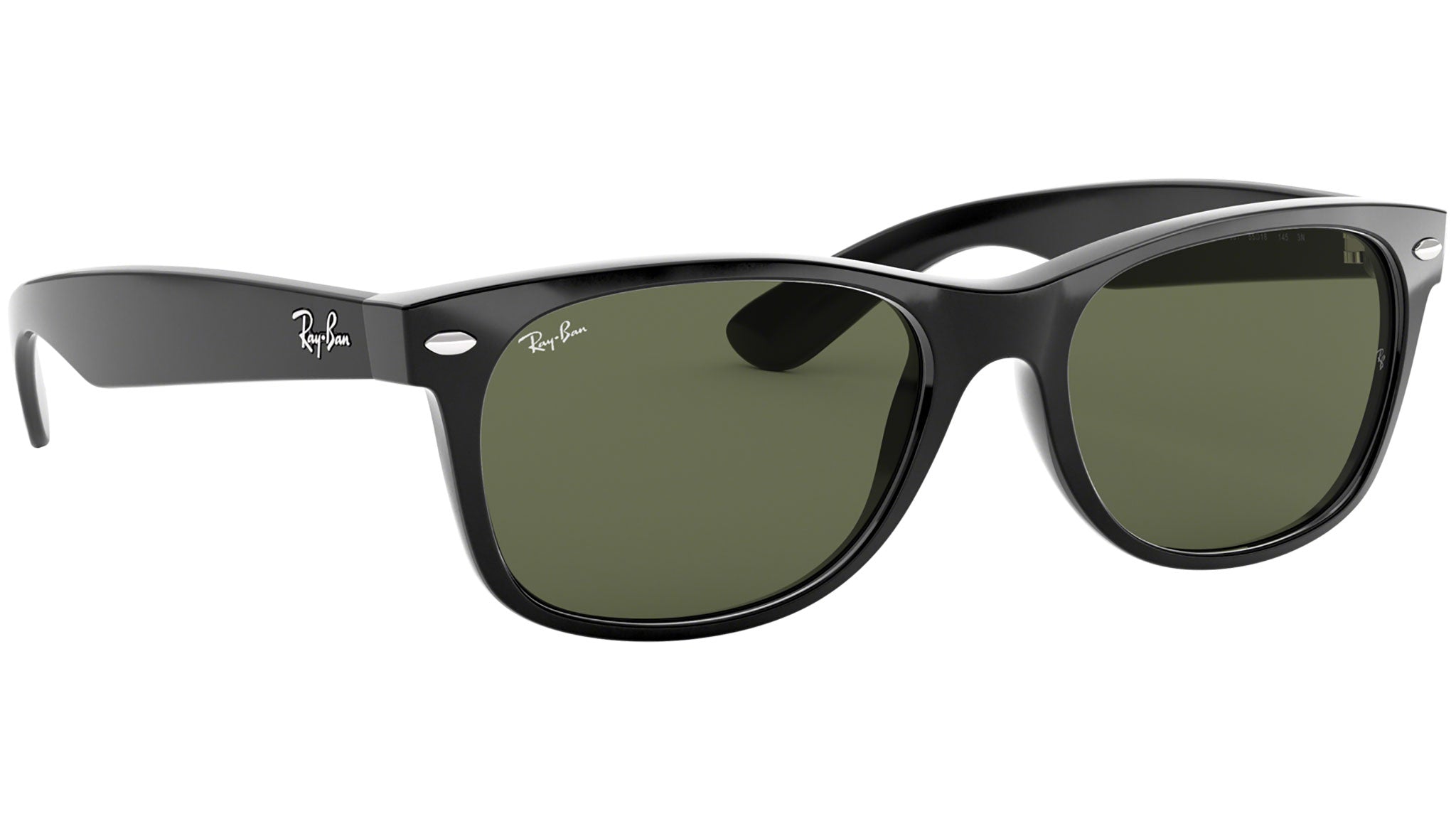 Ray-Ban New Wayfarer RB2132 901 Black Sunglasses - eye-oo.com