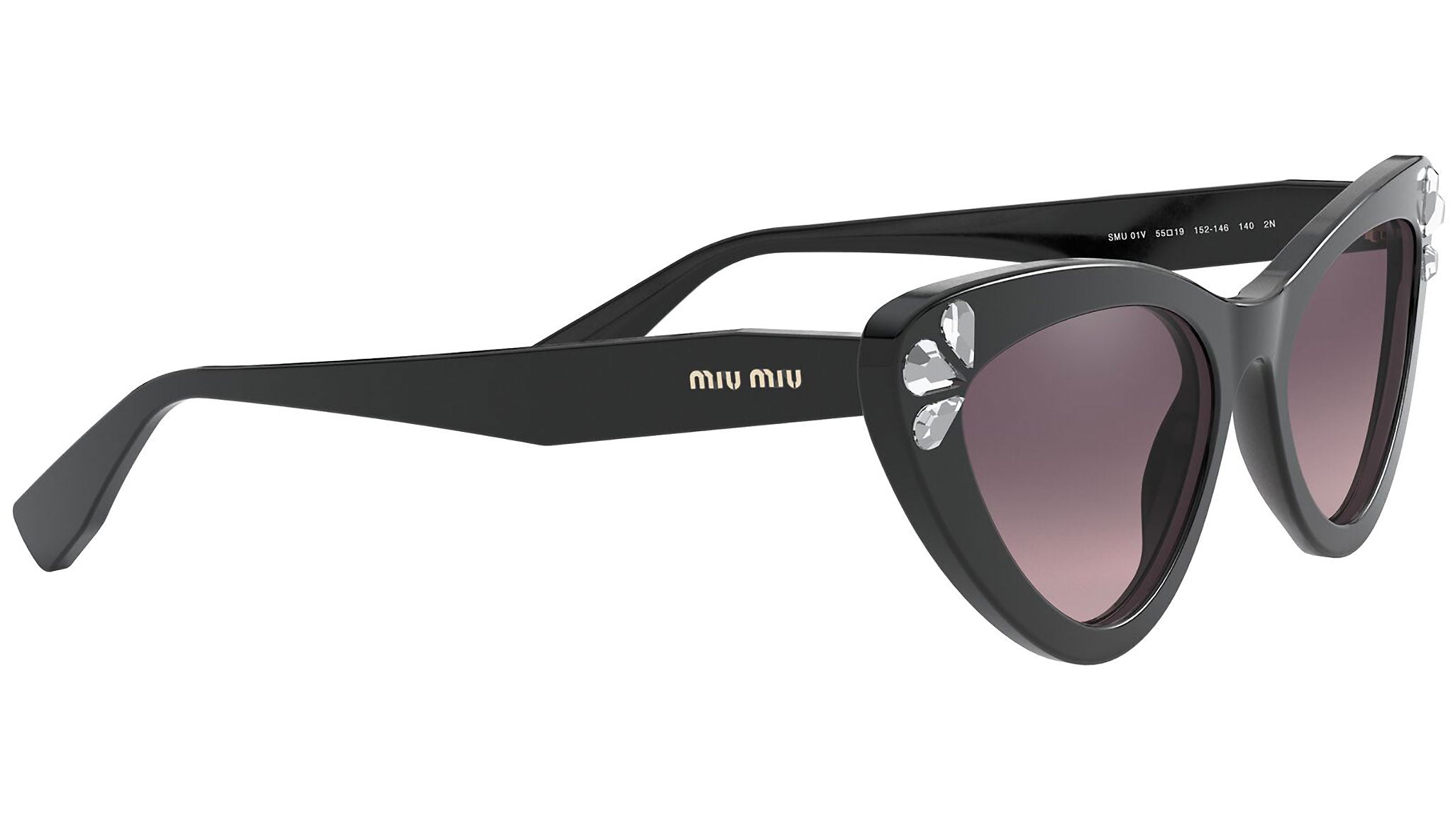 Miu Miu MU 01VS Sunglasses 152146 Black - eye-oo.com