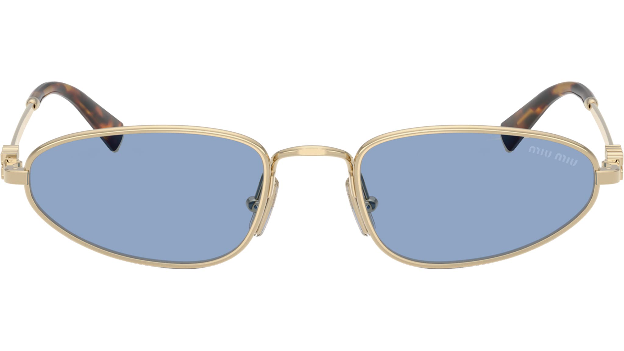 MU A52S Miu Miu Sunglasses ZVN60O Pale Gold - eye-oo.com