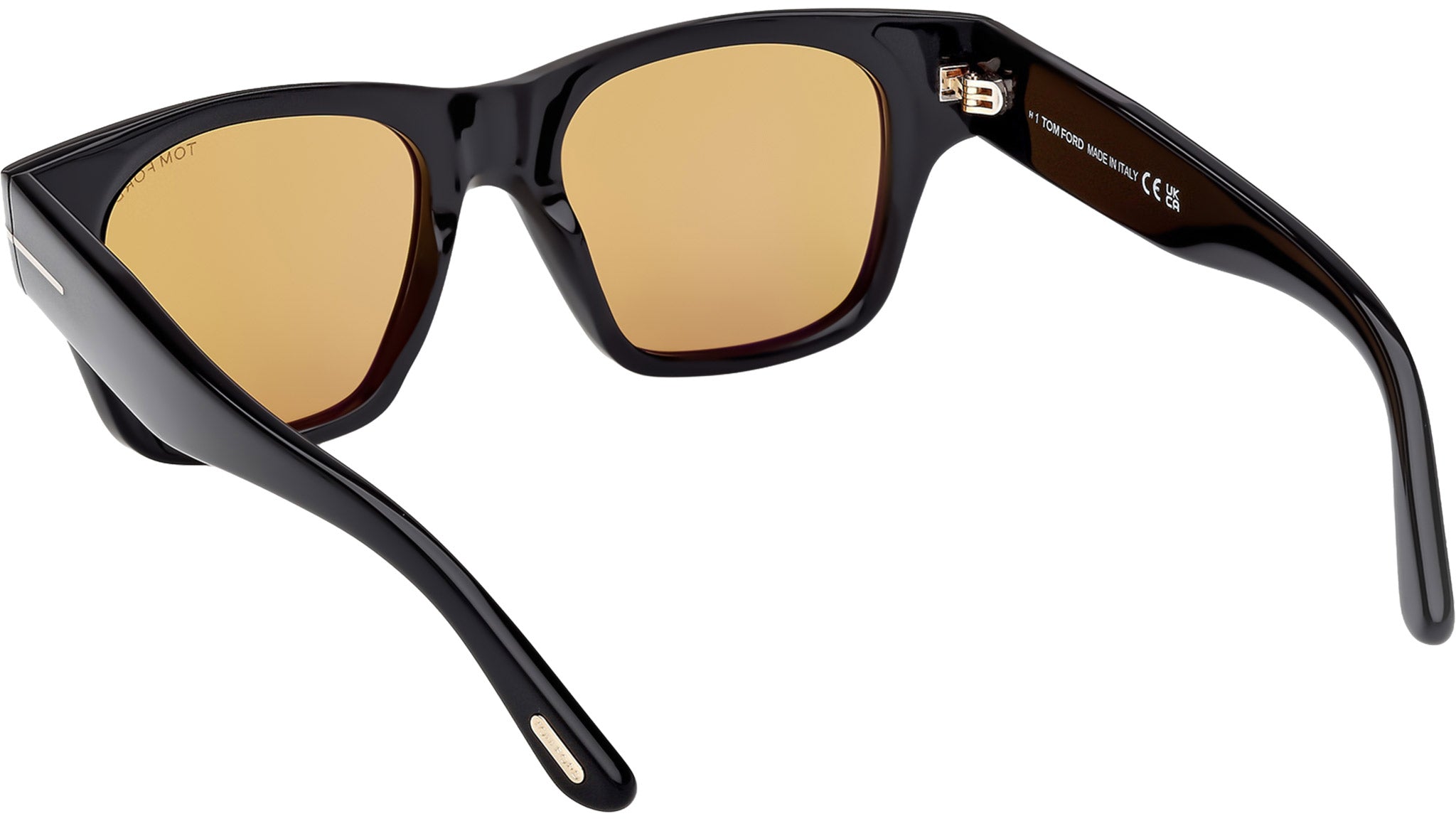 Tom Ford Caine-02 FT1280 Sunglasses 01E Shiny Black - eye-oo.com