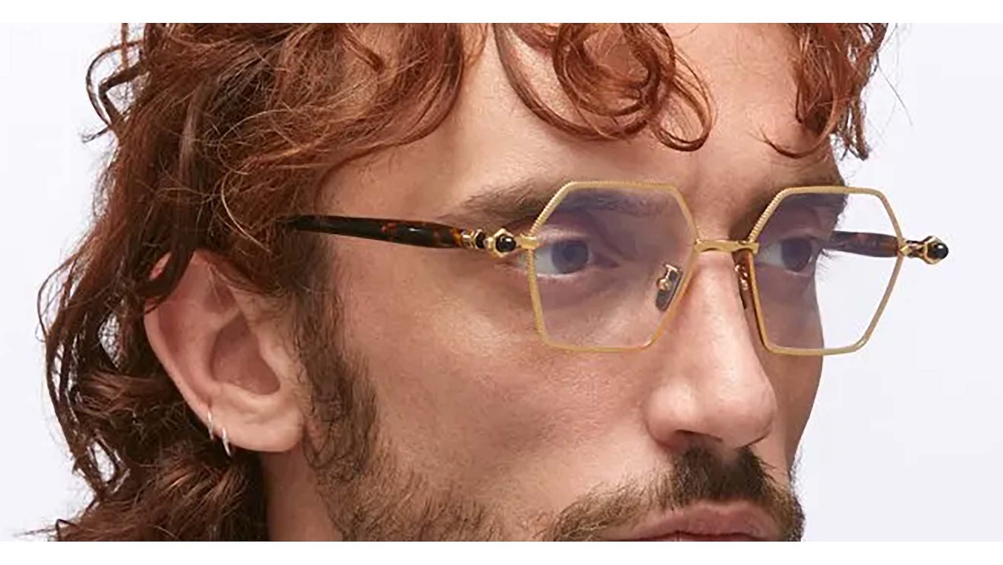 Kuboraum P70 GTO Gold Optical Frame - eye-oo.com