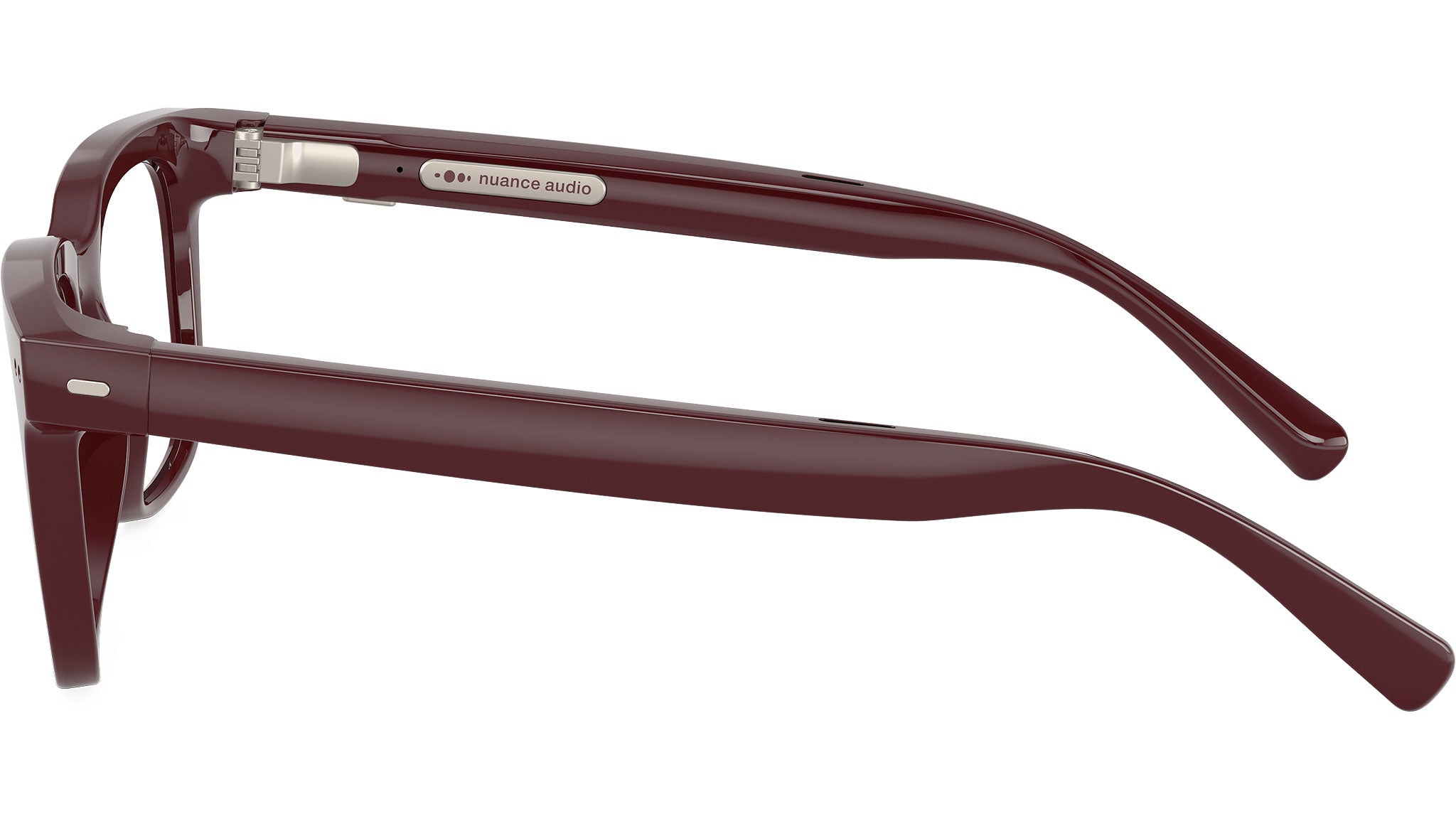 Nuance Audio Square 56 Hearing Glasses 05 Shiny Burgundy AW5004