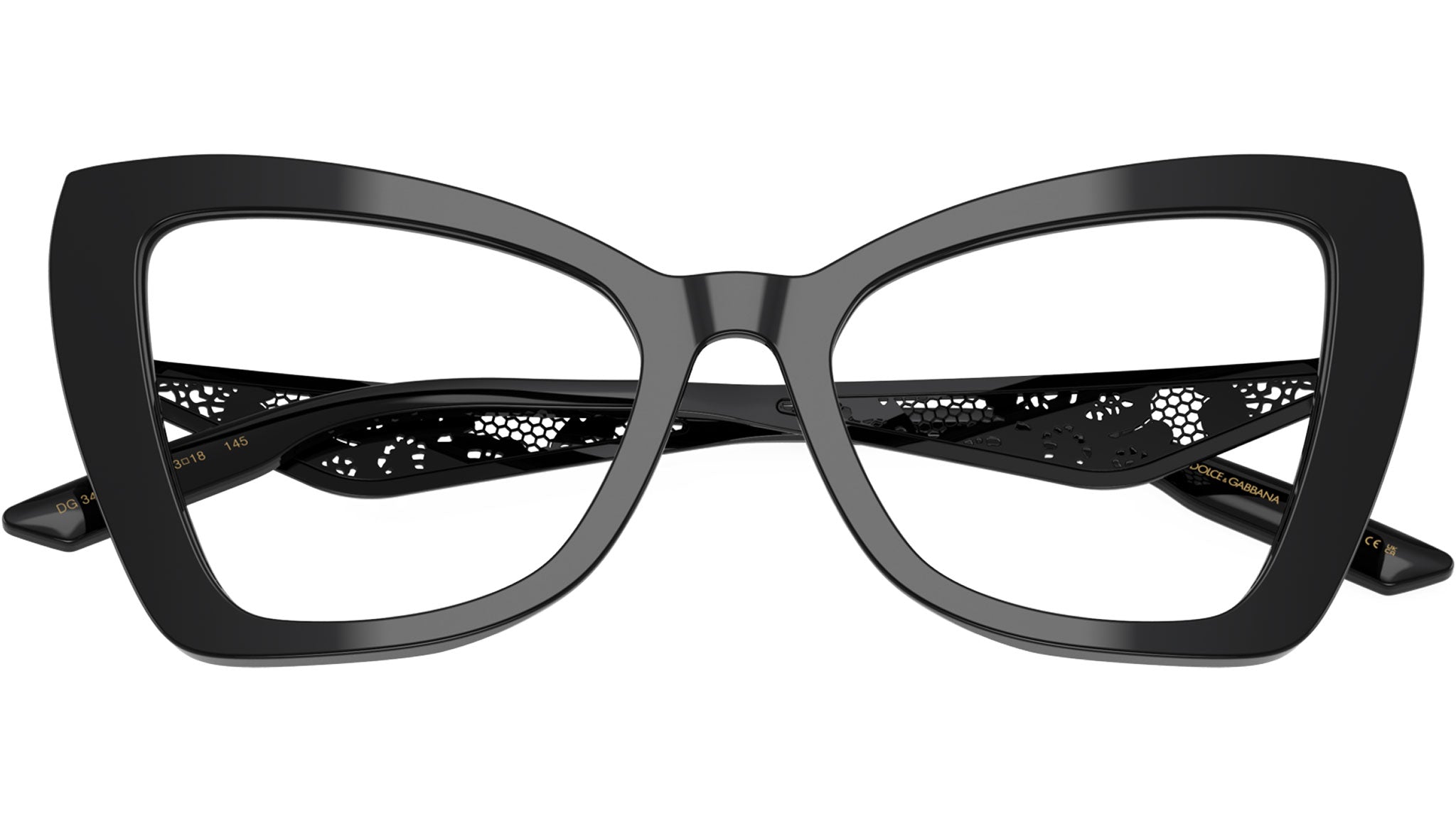 Dolce & Gabbana DG3409 Optical Frame 501 Black - eye-oo.com display picture 2