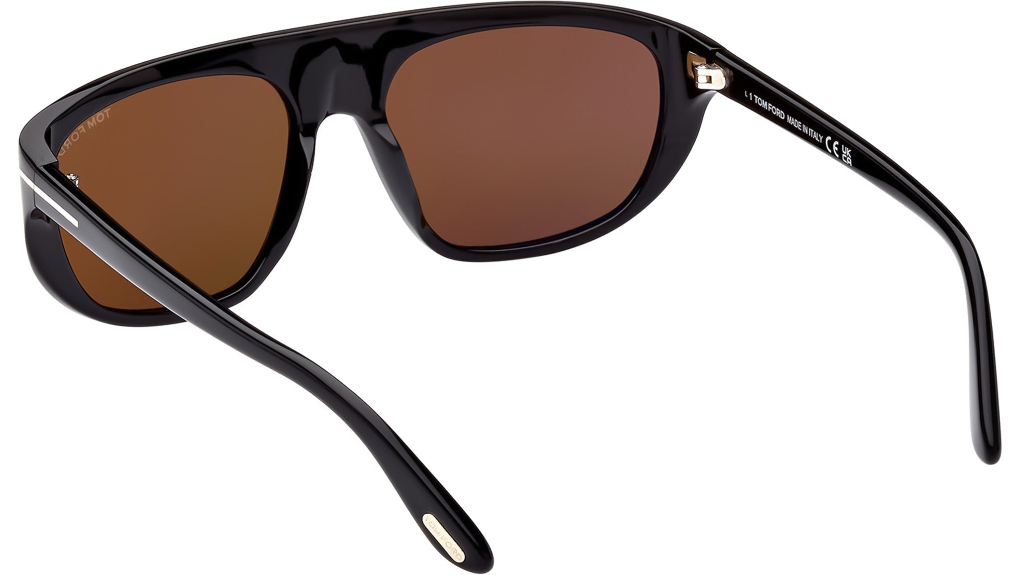 Tom Ford Edward-02 Sunglasses FT1002 01J Shiny Black - eye-oo.com