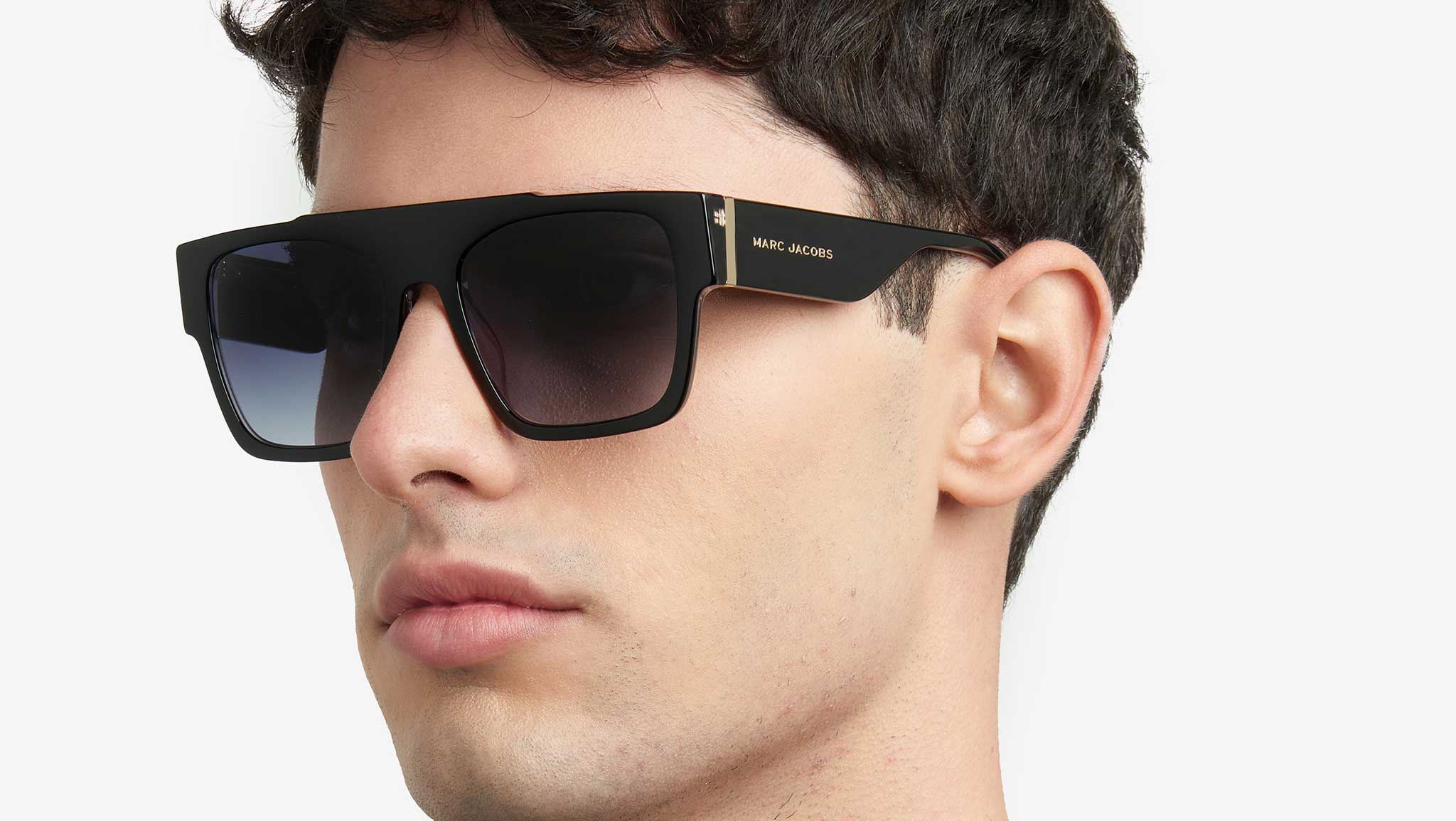 Marc Jacobs MARC 757/S 1EI 9O Sunglasses Black Pattern Grey - eye