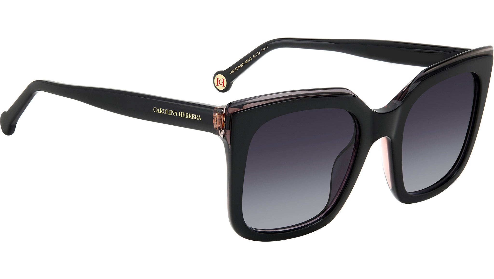 Carolina Herrera HER 0249/G/S 807 Sunglasses Black - eye-oo.com display picture 2