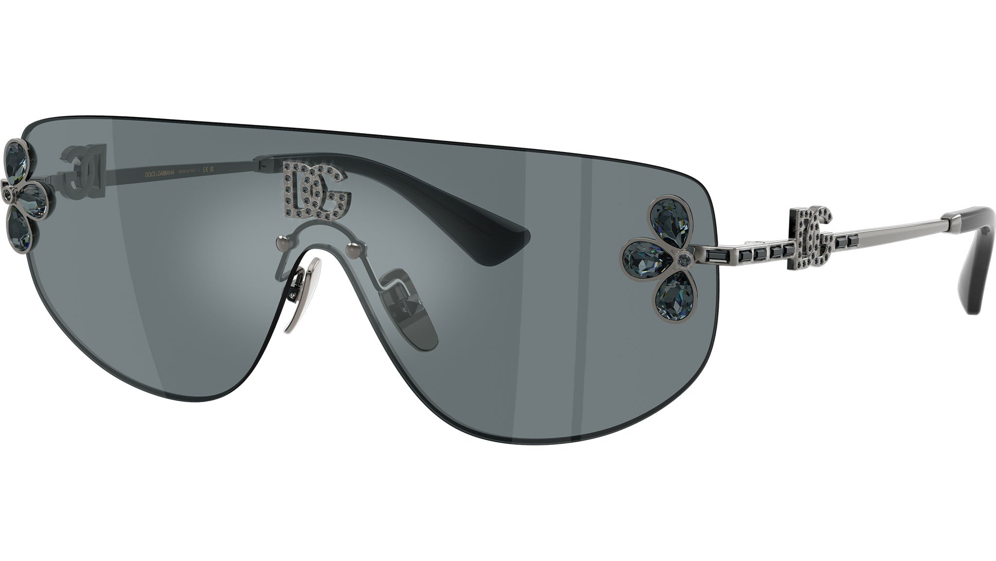 DG2333B Dolce & Gabbana Sunglasses 12866G Dark Gunmetal - eye-oo.com