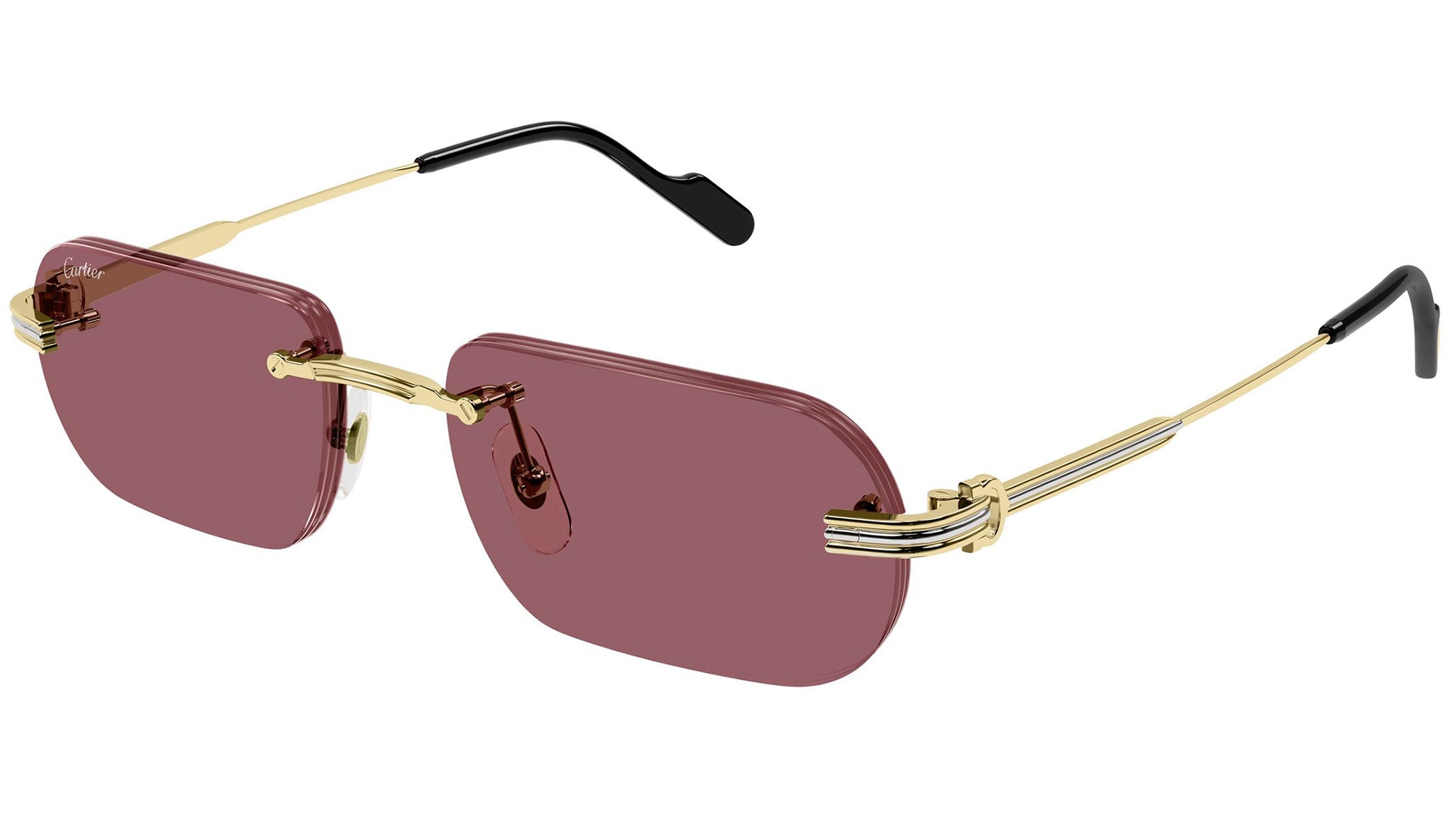 Cartier CT0577S Sunglasses 006 Shiny Silver - eye-oo.com