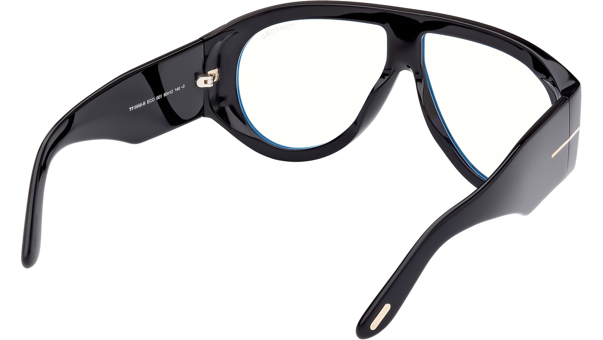 Tom Ford FT5958-B Optical Frame 001 Shiny Black - eye-oo.com