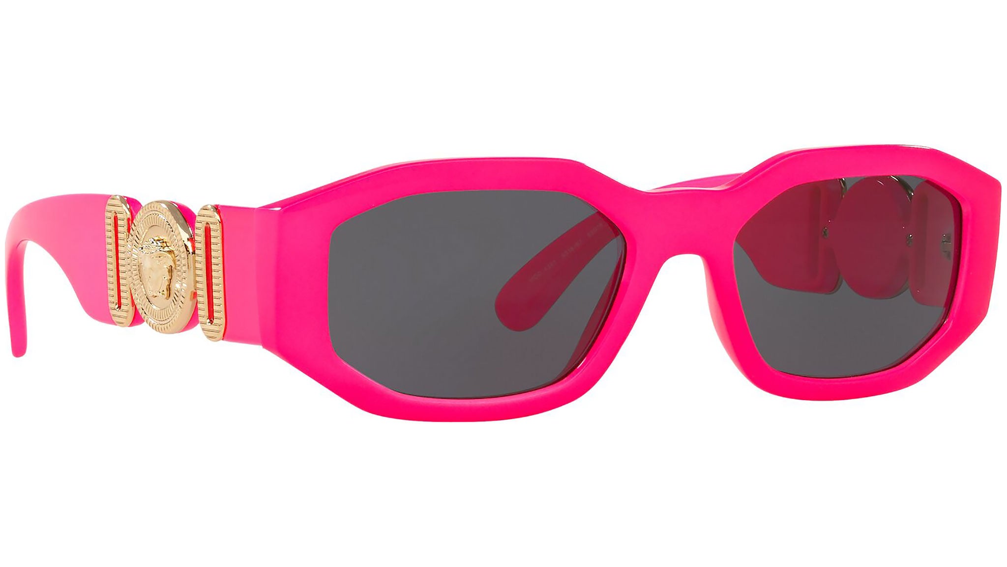 Versace Sunglasses VE4361 Pink Biggie Sunglasses Fuxia Fluo Medusa Rectangle Medusa biggie sunglasses Versace Pink in Plastic - 46569750 main image 4