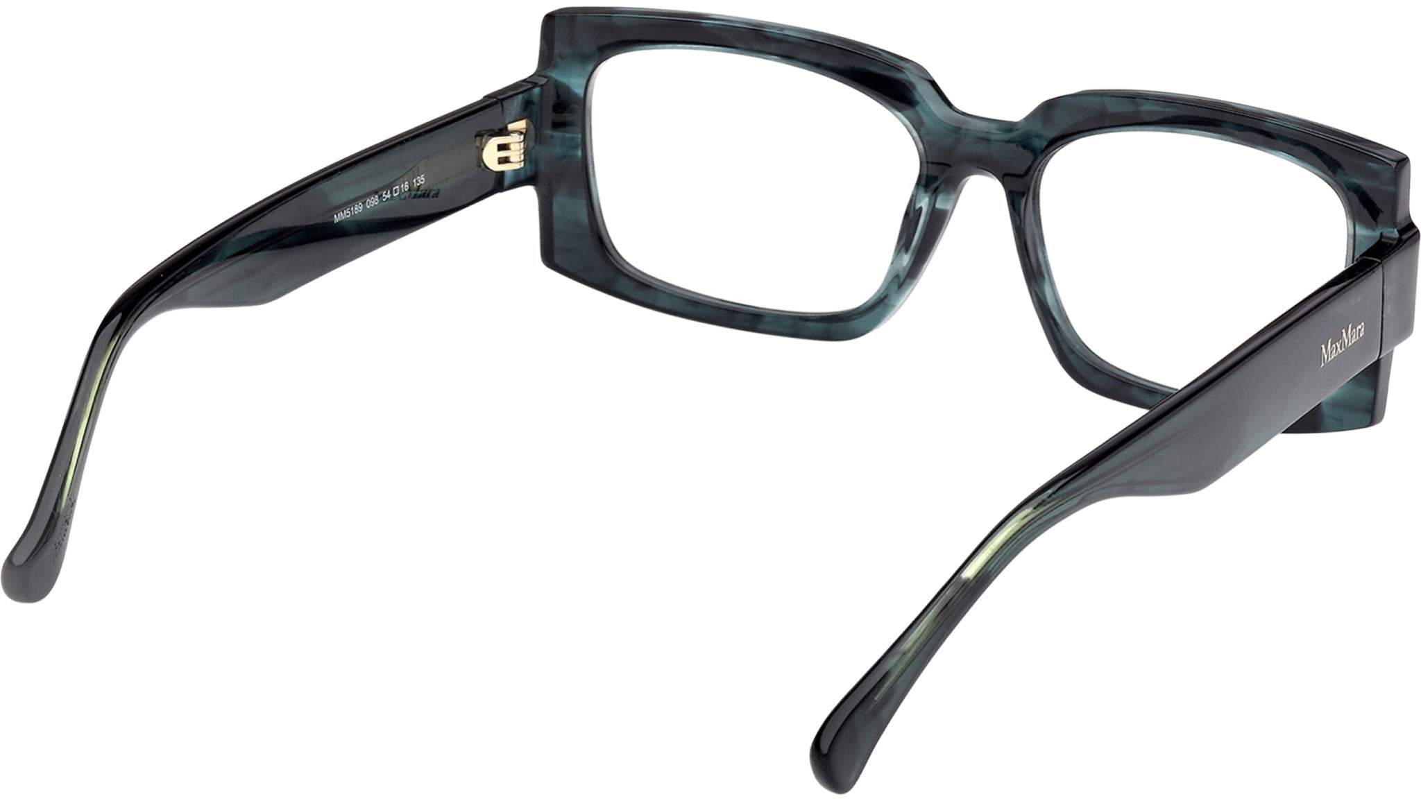 まぁ Max Mara MM5189 Glasses MM5189 098 Green Horn - eye-oo.com
