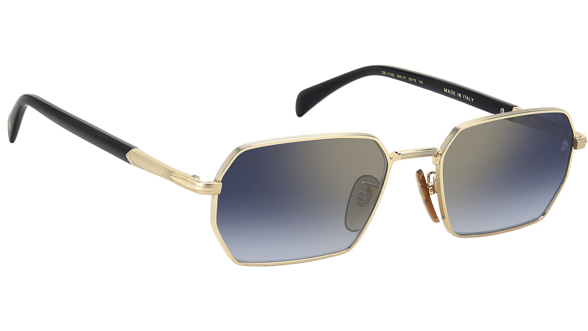 David Beckham DB 1174/S RHL 1V Sunglasses Gold Black - eye-oo.com