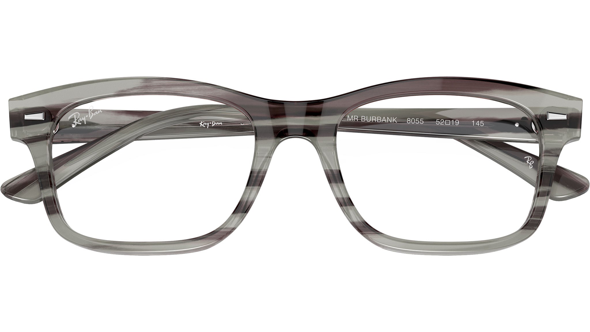 Mr Burbank RB5383 Ray-Ban Glasses 8055 Striped Grey - eye-oo.com
