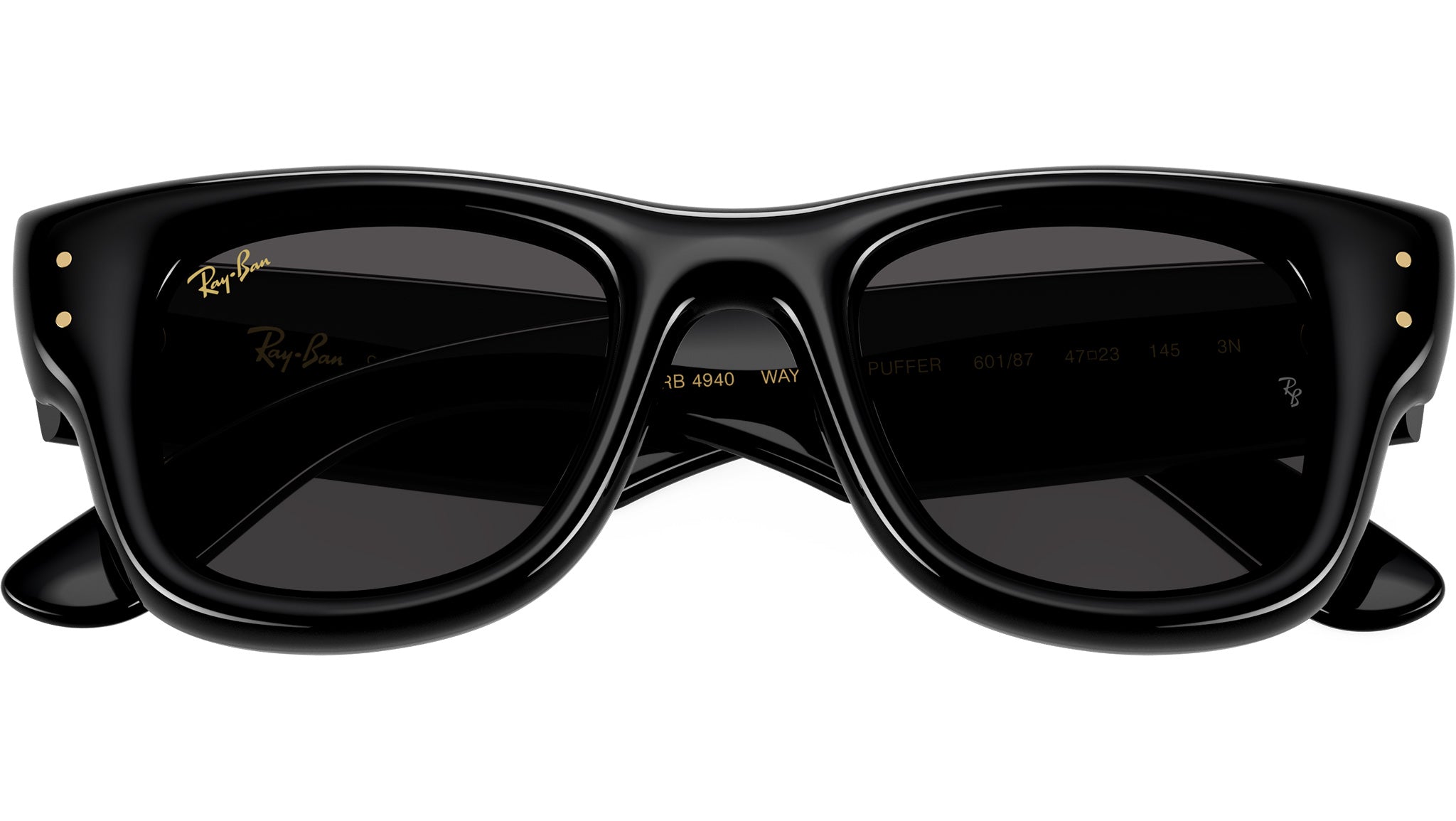 Wayfarer Puffer RB4940 Ray-Ban Sunglasses 601/87 Black - eye-oo.com