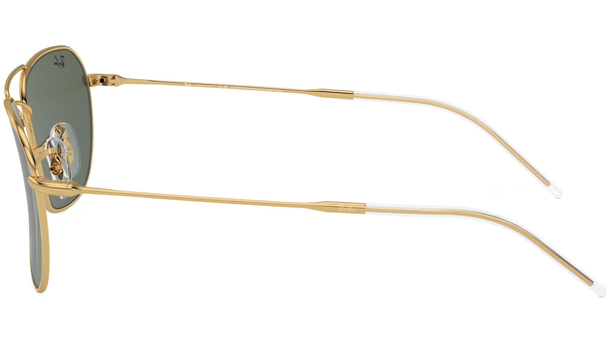 Ray-Ban Caravan Reverse RBR0102S 001/VR Gold Sunglasses - eye-oo.com
