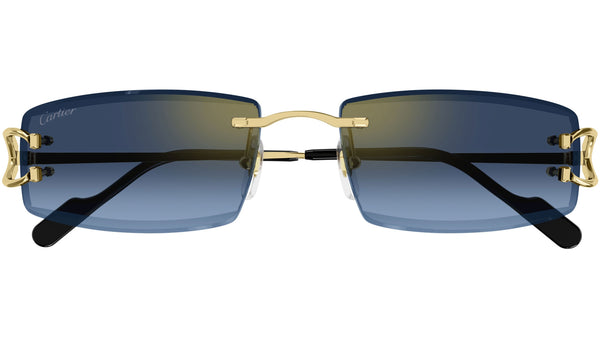 Cartier CT0465S 002 Sunglasses Shiny Gold - eye-oo.com