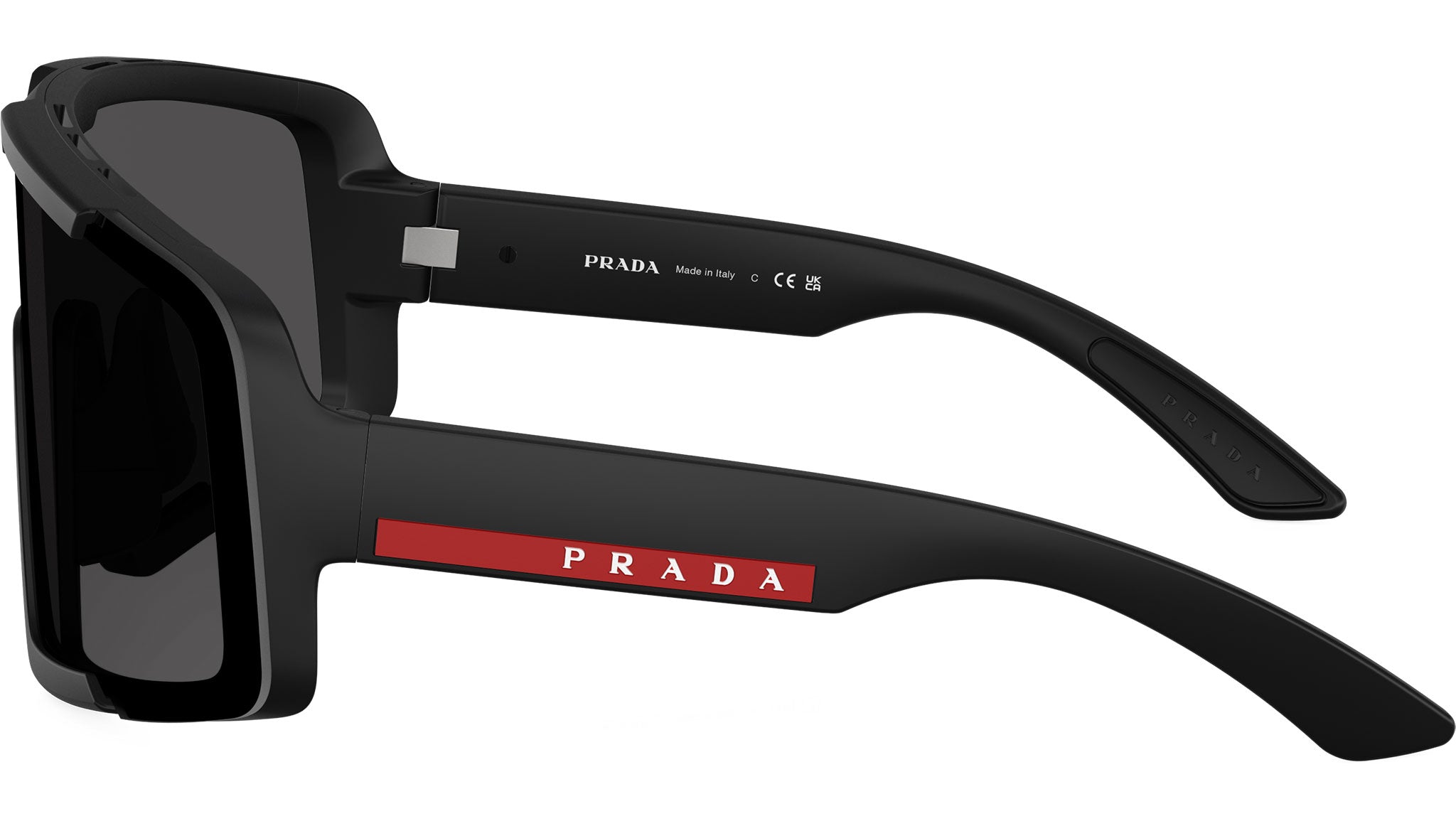 PSB07S Prada Linea Rossa Sunglasses 1BO06F Matte Black - eye-oo.com