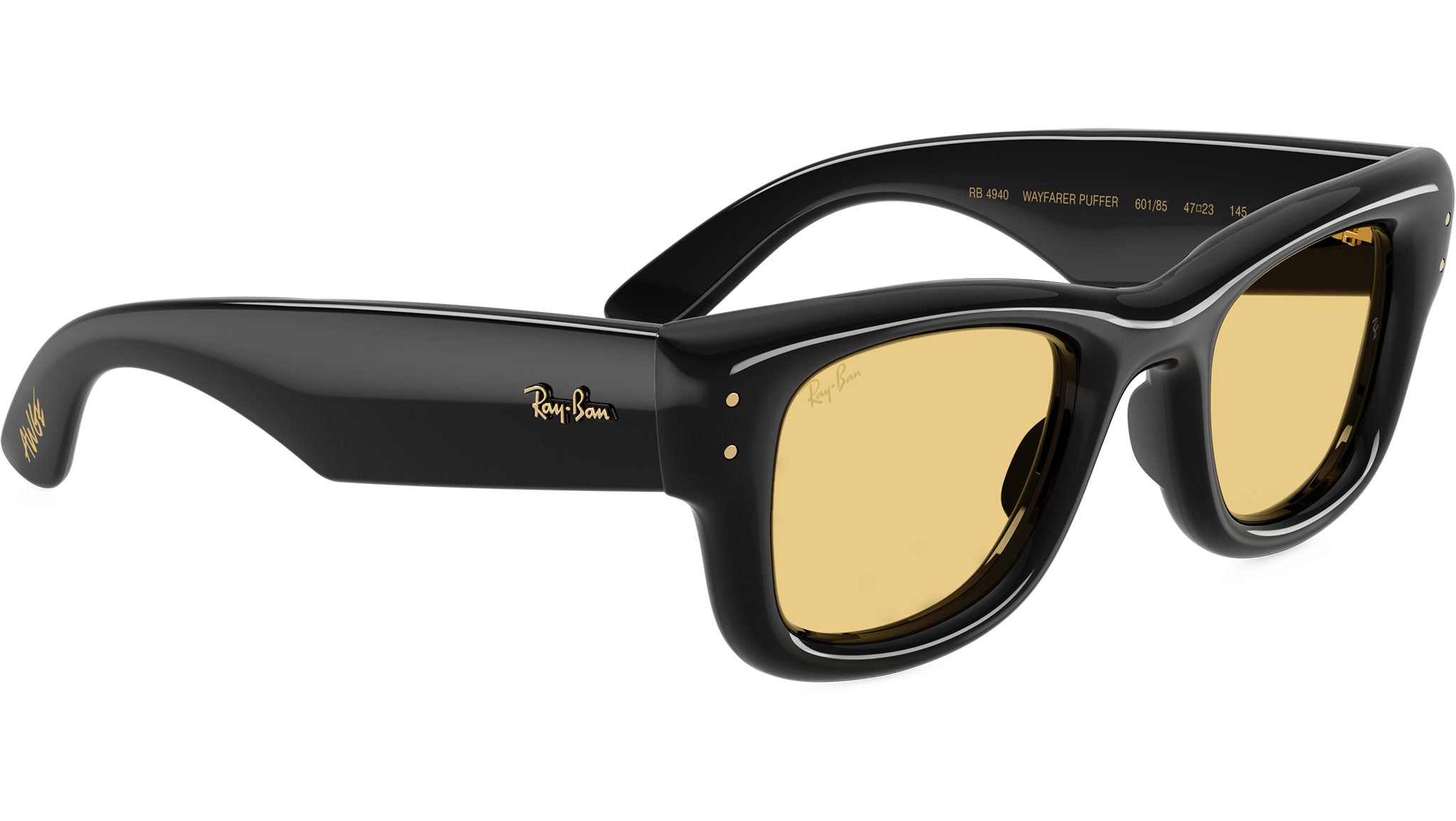 Wayfarer Puffer RB4940 Ray-Ban Sunglasses 601/85 Black - eye-oo.com