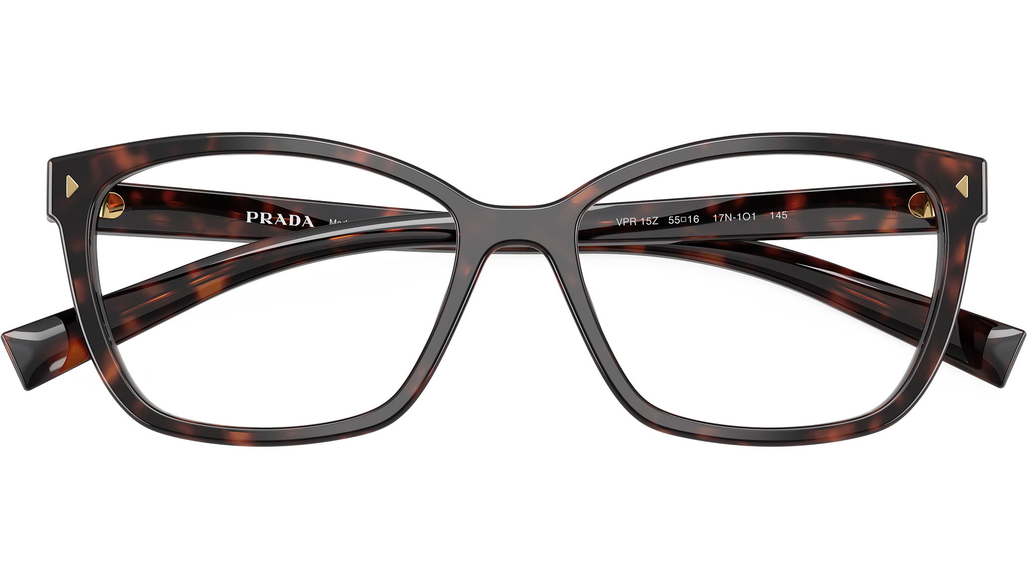 PR 15ZV Prada Glasses 17N1O1 Root Tortoise - eye-oo.com