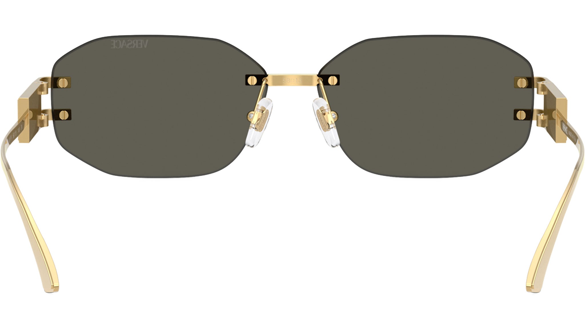 Versace VE2274 10027P Gold/Brown Mirror Gold Oval Women Sunglasses Authentic Buy Versace Gold Sunglasses Online - Sunglasses.ie main image 4
