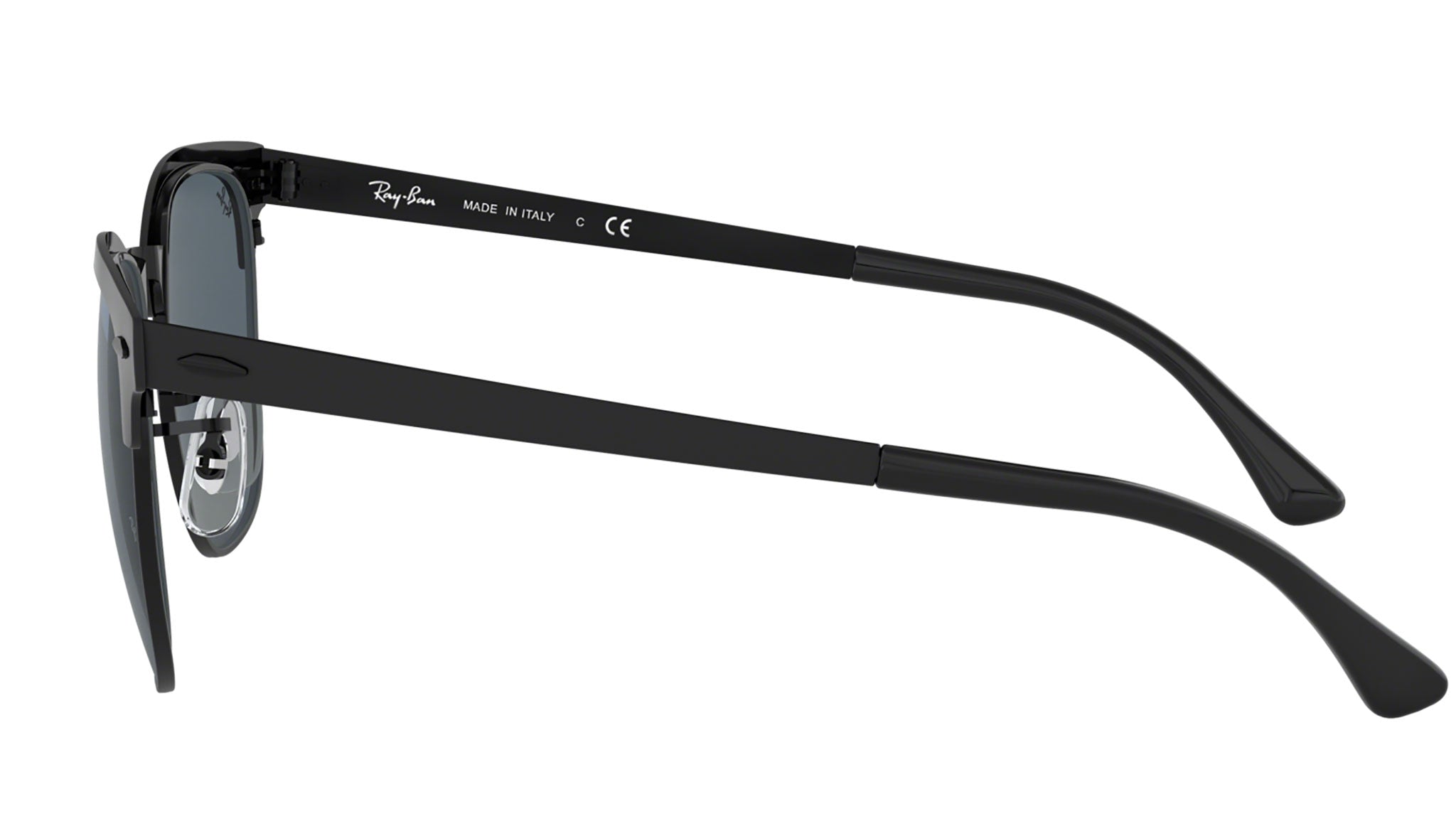 Ray-Ban Clubmaster Metal RB3716 186/R5 Black Sunglasses - eye-oo.com