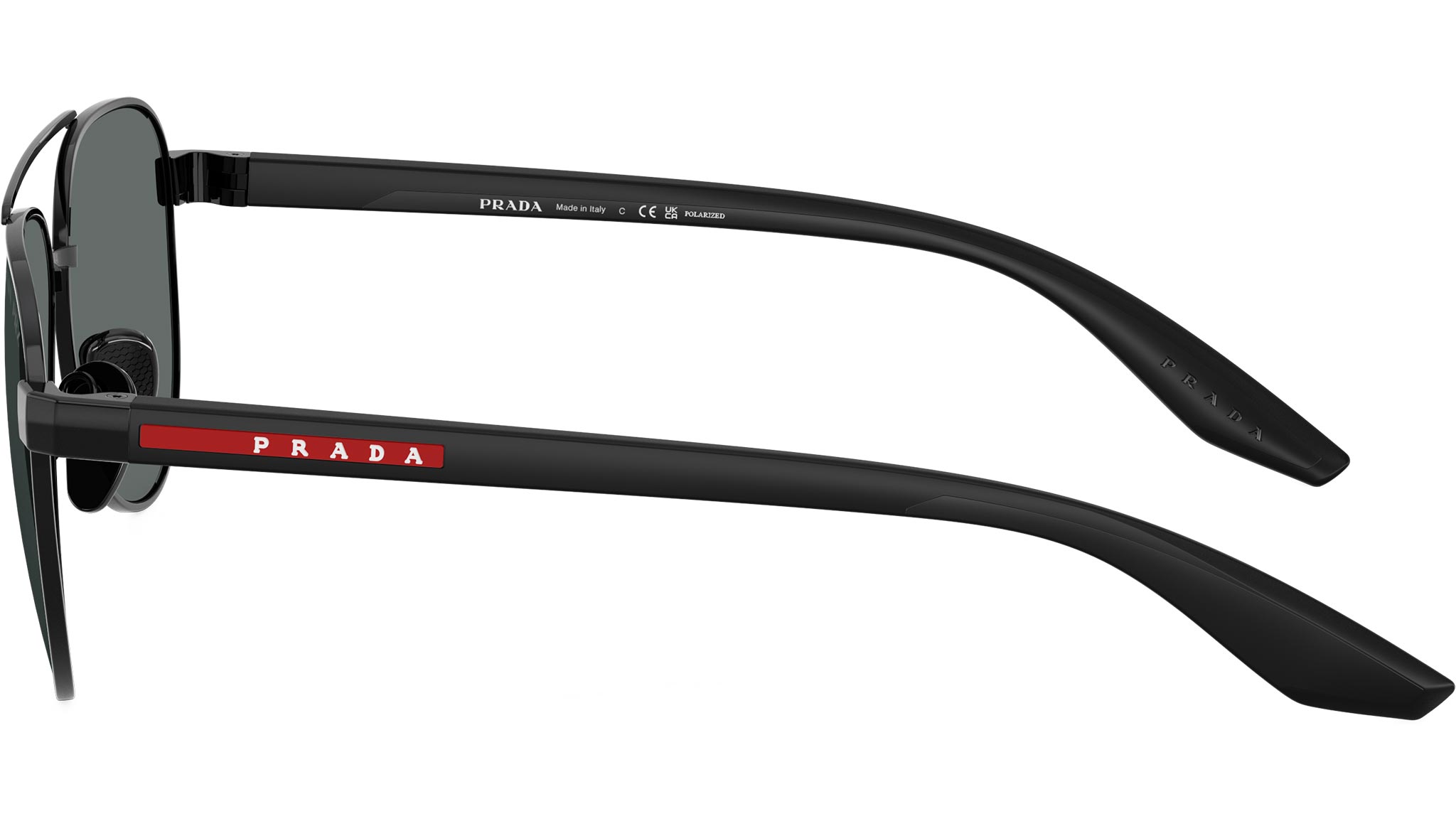 PS A52S Prada Linea Rossa Sunglasses 1AB5Z1 Black - eye-oo.com