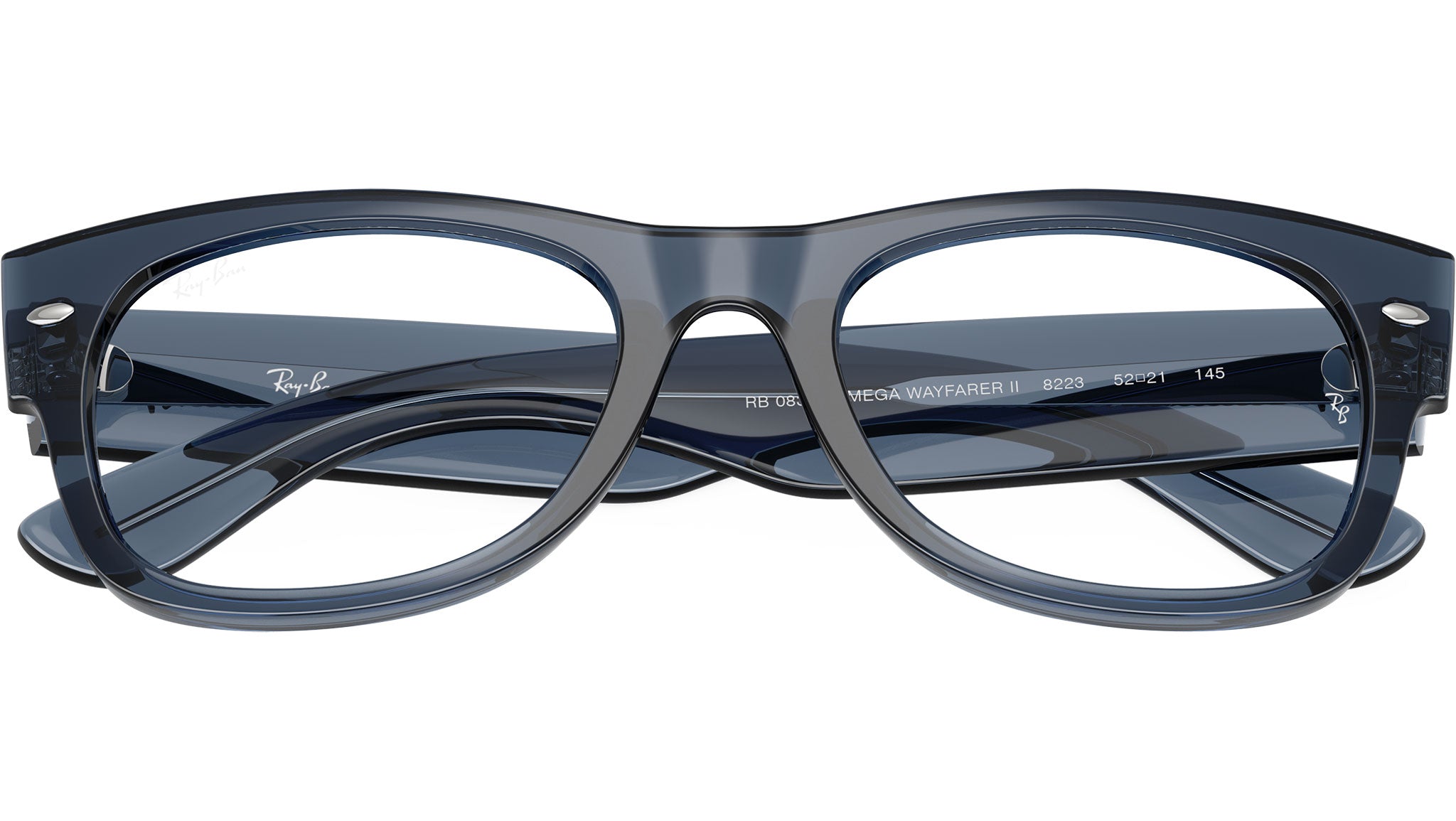Mega Wayfarer II RB0832V Ray-Ban Glasses 8223 Dark Blue - eye-oo.com