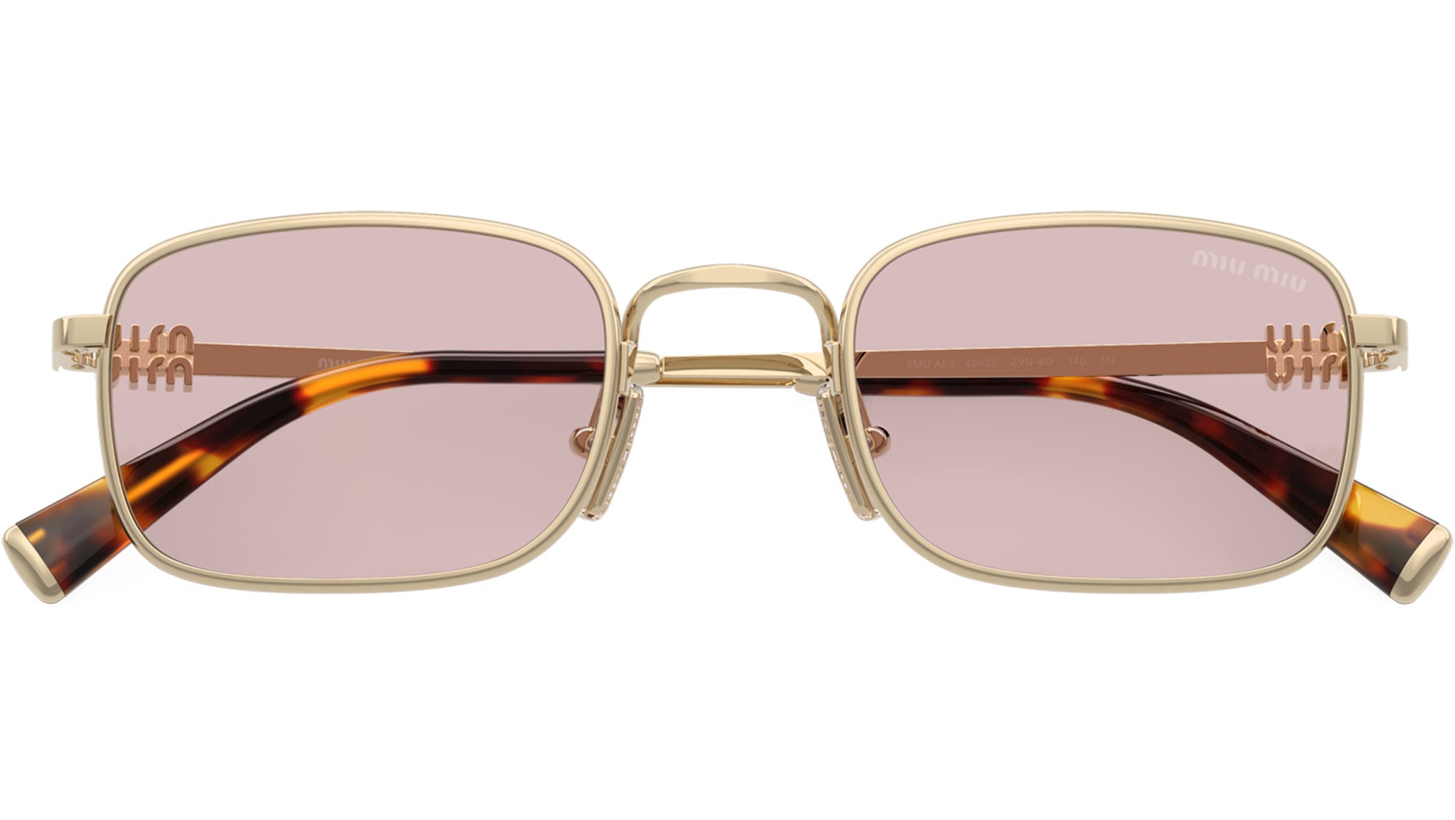 MU A53S Miu Miu Sunglasses ZVN4I0 Pale Gold - eye-oo.com