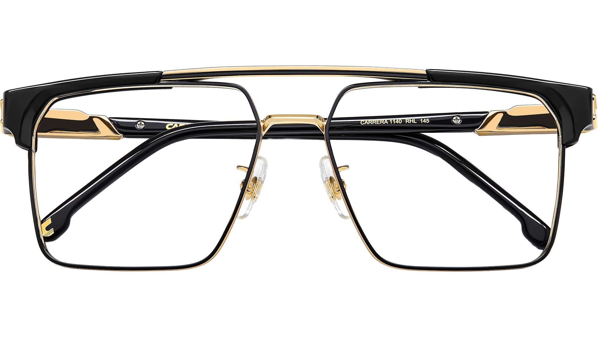 Carrera Black Eyewear Case with Gold Emblem Carrera 1140 RHL Optical Frame Gold Black - eye-oo.com main image 2