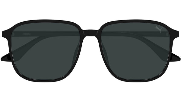 Puma PU0525SA Rectangular Sunglasses 001 Black Grey Sunglasses