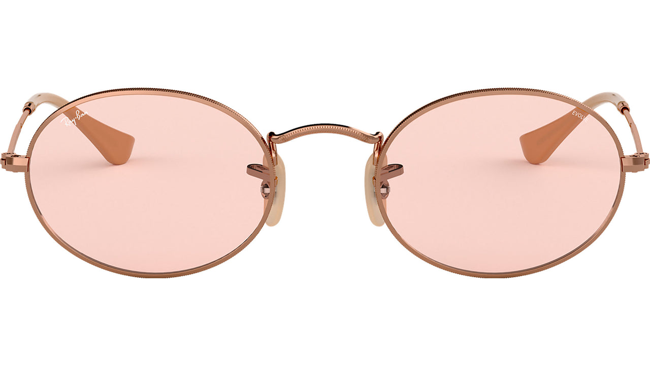 Oval Washed Evolve RB3547N 91310X Copper Photochromic