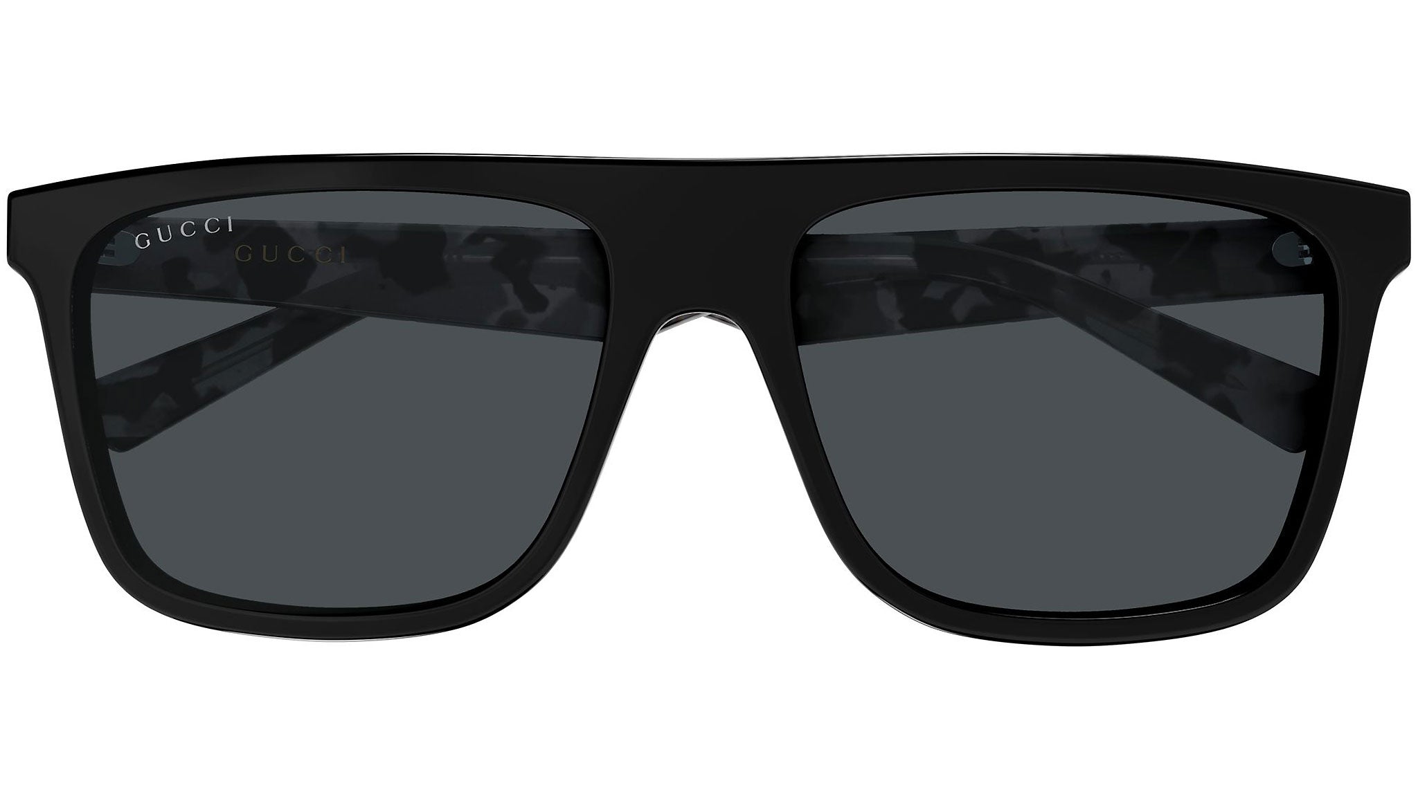 Gucci GG1857S 005 Rectangular Sunglasses Black - eye-oo.com