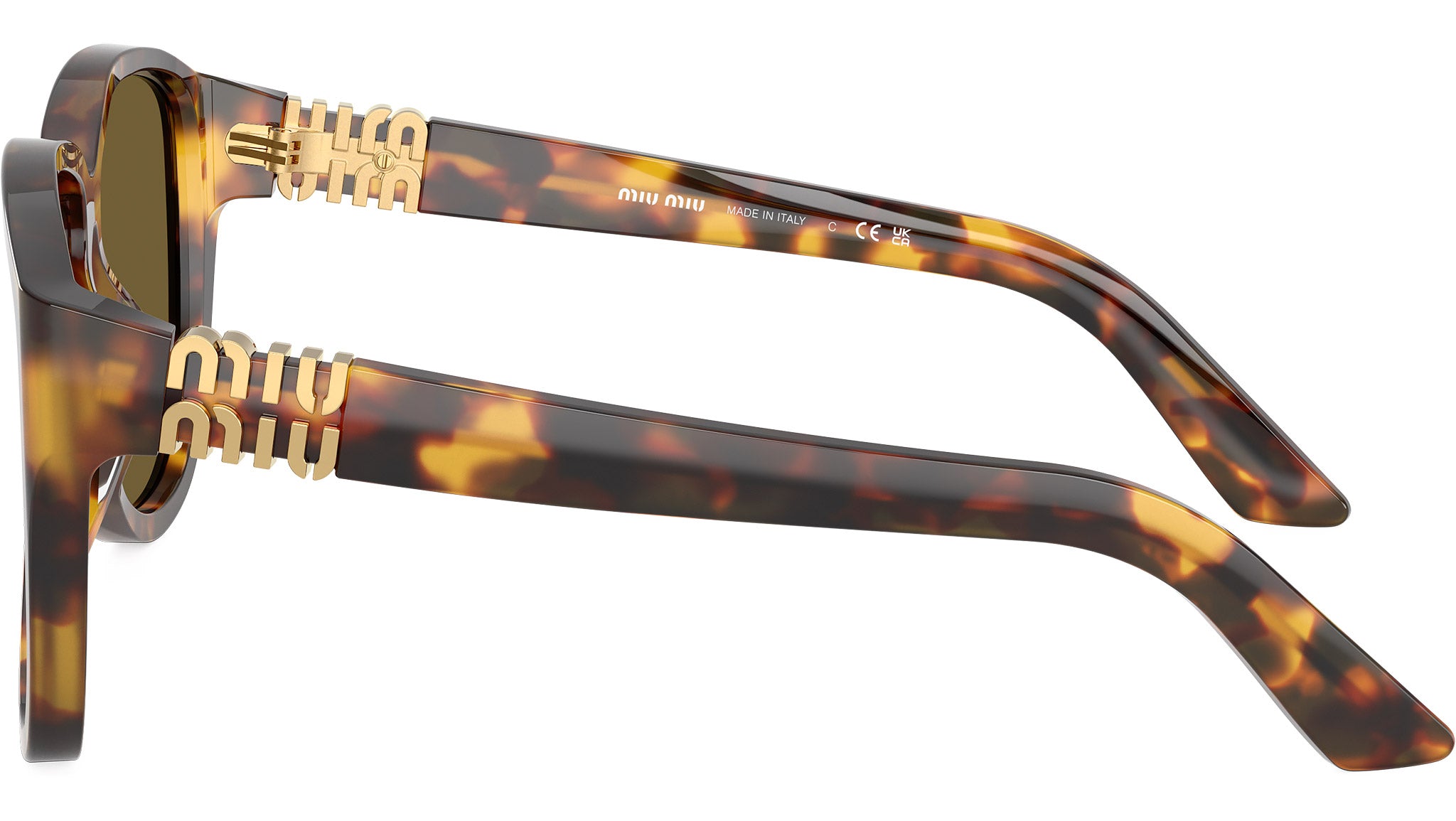 Miu Miu MUA08S Sunglasses 14L09Z Honey Havana - eye-oo.com