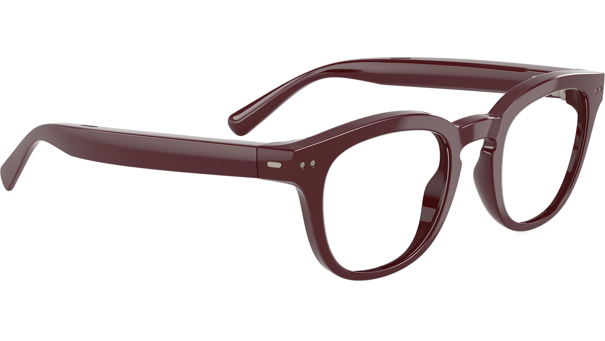 Nuance Audio Panthos 48 Hearing Glasses 05 Shiny Burgundy AW5002