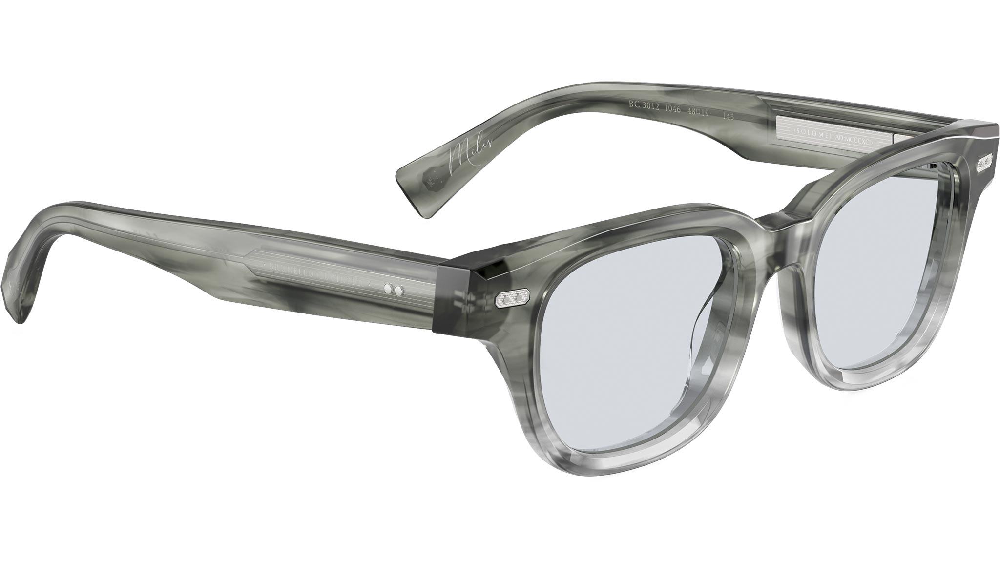 Brunello Cucinelli BC3012 Glasses 1046 Antracite Striato - eye-oo.com