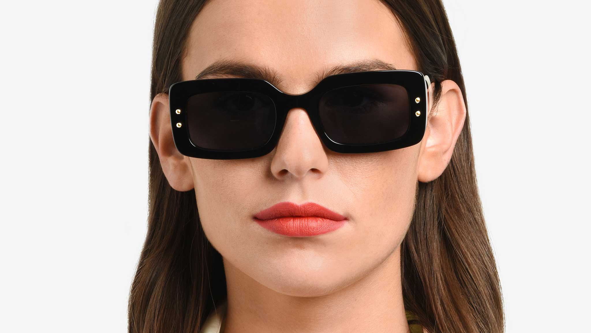 Carolina Herrera HER 0187/S 80S Sunglasses Black White - eye-oo.com
