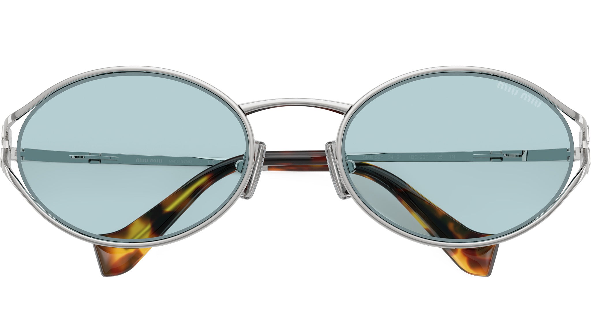 MU 52YS Miu Miu Sunglasses 1BC20R Silver - eye-oo.com